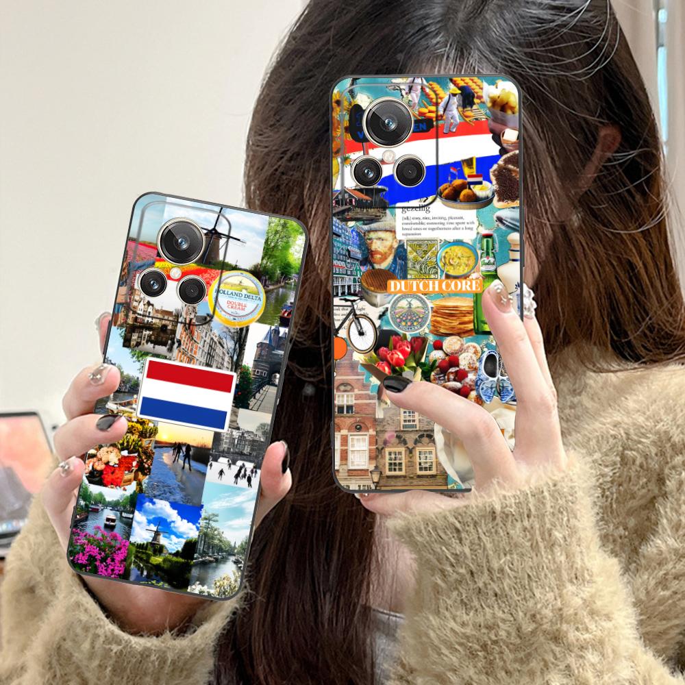 Netherland Dutch Flag Matte TPU Mobile Phone Case for Realme GT 8 Neo Pro C75 73 71 C67 65 C55 53 C35 31 C20 15 Colorful Cover