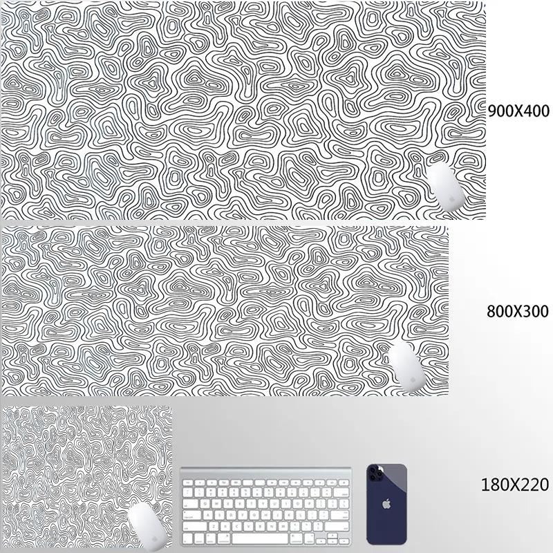 Strata Liquid White Игровой коврик для мыши Настольные гаджеты Коврик для мыши Офисные принадлежности Коврик для мыши Ковер для мыши Компьютерный коврик Игровой сетап