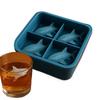 4 Grids 3D Shark Shaped Silicone Ice Cubes Mold Shark Ice Mold Cute Ice Making Mold Easy Release Reusable Whiskey Ice Cubes Mold