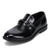 On & Off 929 Men's Wide Bit Loafers, Slip-On Business Shoes, Flexible, Easy To Walk In, Perfect for Commuting and Work, Black, Size 27.0 Cm, 4E