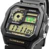 Casio World Time Digital Watch Black Gold LCD Overseas Model [Casio] AE-1200WH-1BV [Item]