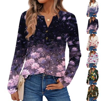Женские рубашки с принтом, с длинным рукавом, элегантные повседневные топы, модные рубашки, топы