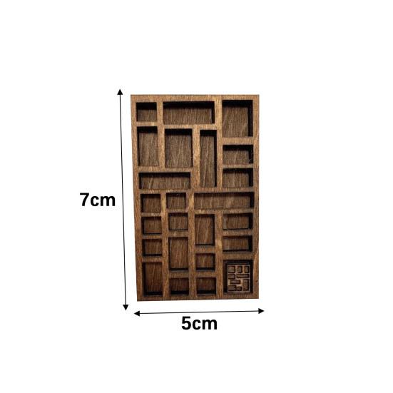 Миниатюрная полка для безделушек, деревянная игрушка Vinatge с несколькими отделениями, гладкая, без тонких краев, игровой домик