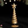 Five-pointed Star Iron Christmas Tree Gold Desktop Decoration Mini Christmas Tree  Home Decoration
