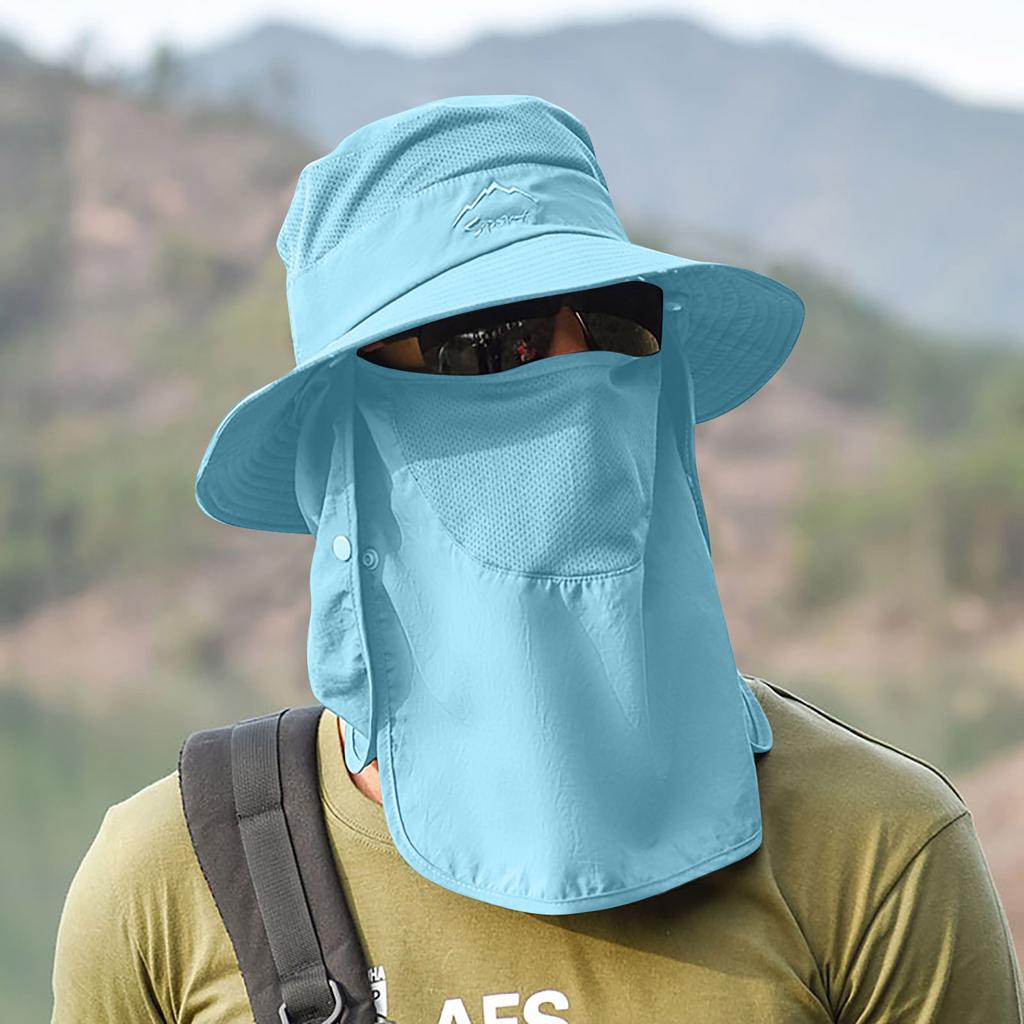 Men's Wide-Brim Fishing Hat Outdoor, Fisherman Hat, Sun Hat,Sun Protection