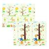 80x72in Baby Play Mat Extra Large Crawling Mat with Cartoon Animal Pattern Thick Foam Play Mat Reversible Portable Baby Floor Mat