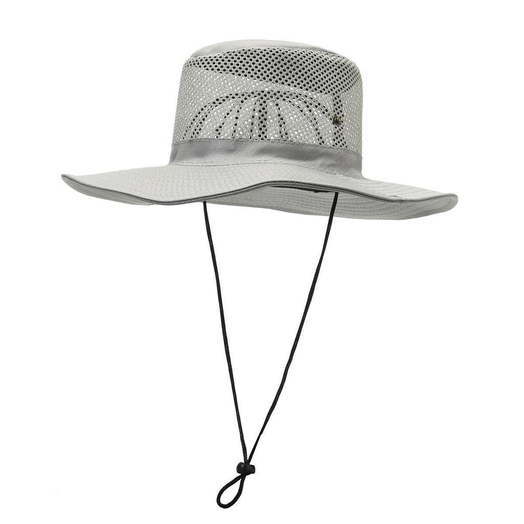 Outdoor Solid Color Fisherman Hat: Sun, Camouflage, Mountain Climbing, Western Straw, Breathable Summer Hat.