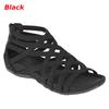 New Round Toe Hollow-Out Breathable Flat Sandals Women's Summer Beach Shoes Vintage Roman Sandals