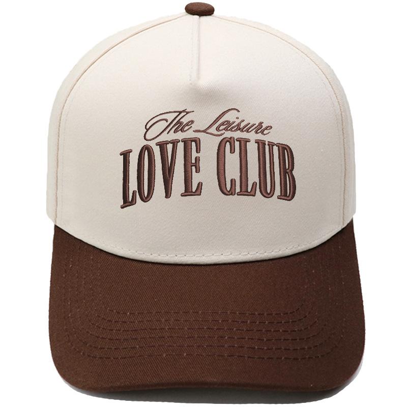 LOVE CLUB объемная вышивка цветовое сочетание кепка водителя грузовика мужская женская пара повседневная солнцезащитная бейсболка