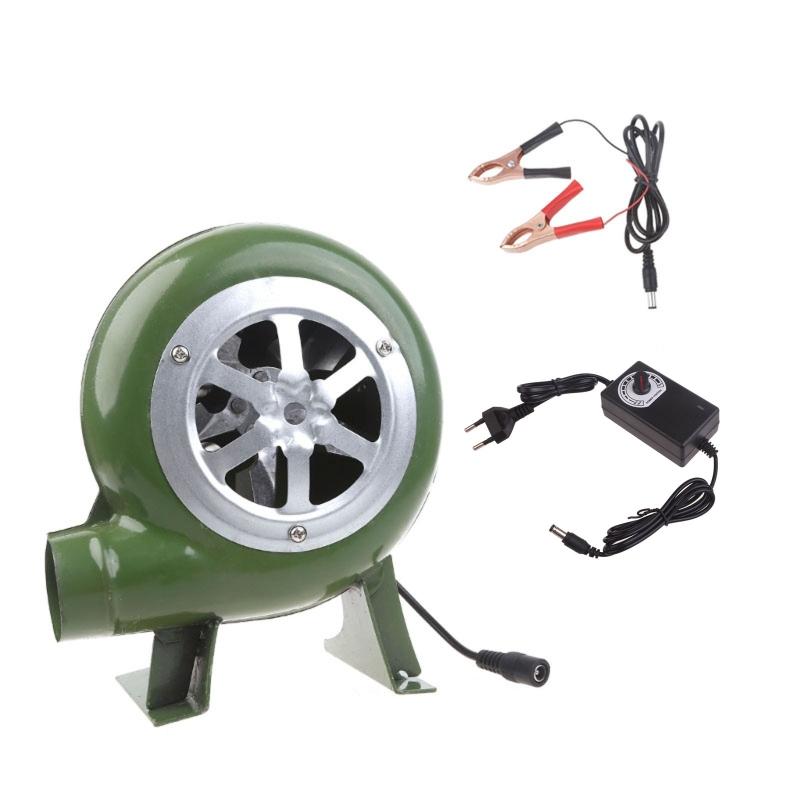 Электрический вентилятор для барбекю, 100 В, 220 В для барбекю, мини-кузнец, кузница, вентилятор 100-240 В с адаптером скорости, металлический зажим