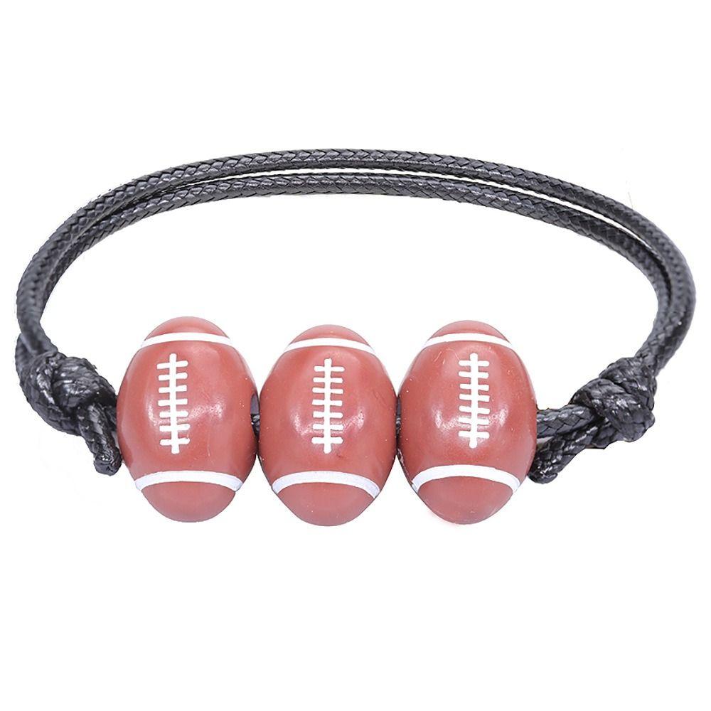 Volleyball Wax Line Woven Bracelet Korean Style Rugby Bracelet Basketball Baseball Bracelet Friend