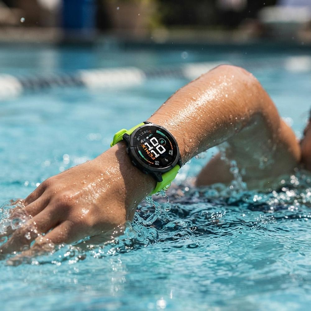 Силиконовый спортивный ремешок для Garmin Fenix 9 43мм 47мм 51мм Fenix 8 7 6 Epix Pro Мягкий водонепроницаемый сменный ремешок QuickFit Аксессуар