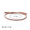 Copper Bead Girls Colorful Polyester Thread Fashion Accessories Braid Hand Rope Woven Bracelet