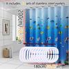 shower curtain a gradient -   With Hooks Waterproof Mildew Proof Easy Install Washable