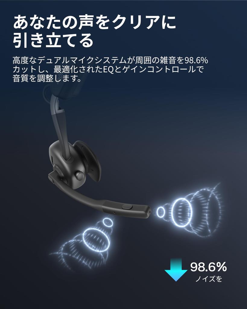 Shokz OpenMeet UC Business Earphones with Bone Conduction Air Wireless Bluetooth Open Ear Does Not Block Your Automatic Pairing Includes Clear Call 15