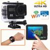 4K Ultra HD Action Camera Double IPS LCD WiFi 20MP 170D Webcam DVR 30M Waterproof  Sport DV Helmet Video Camera Allwinner V3