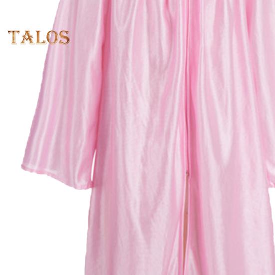 3 шт./комплект, детская выпускная форма для детского сада с кисточкой, шапочкой и шалью, V-образным вырезом, длиной до икры, длинными рукавами, застежкой-молнией, начальный выпускной халат