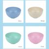 Wheat Straw Divided Dining Bowl Nordic Colored Cereal Bowls Household Use Dinner Bowl