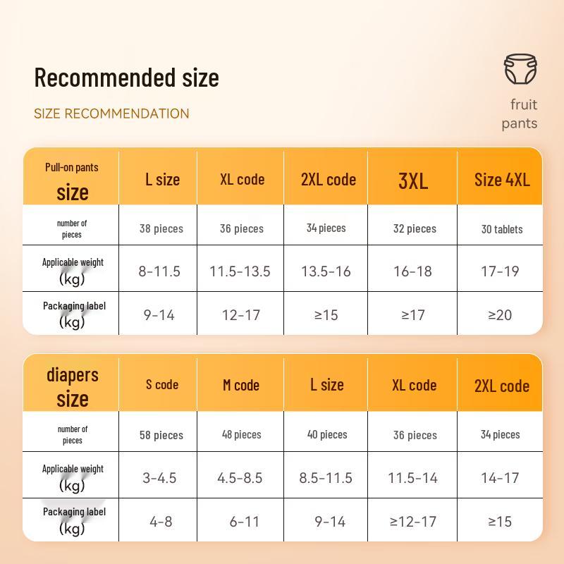 Yiying Фруктовые Ультратонкие Подгузники-трусики