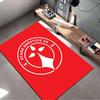 Red Stade Brestois 29 Logo Rug suitable as a non-slip mat for the living room or bedroom sofa
