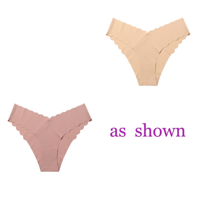 TERMEZY 2 шт./лот, женские сексуальные трусики из ледяного шелка, эластичное нижнее белье с низкой посадкой, женское нижнее белье, стринги, удобные стринги с волнистым краем, нижнее белье