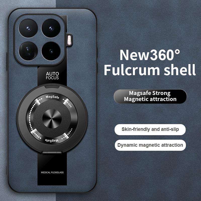 Для Xiaomi 17T/17T Pro Чехол Премиальная Кожа Овцы Пэчворк 360° Вращающаяся Подставка Доступна Ударопрочный Чехол Для Xiaomi 17 T/17 T Pro