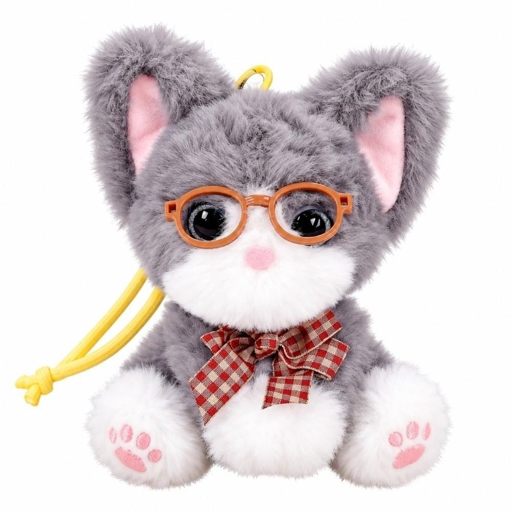 Soft Plush Plush Cat Keychain Big Ears Curly Fleece Accessory Birthday Present