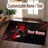 Custom Rug Cristiano Ronaldo Pattern Print Name Text Soft Non‑Slip Floor Carpet for Home Indoor Decoration