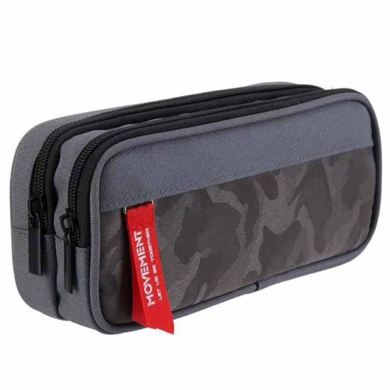 Multi-layer Large Capacity Student Zipper Pencil Storage Case Pen Bag Organizer