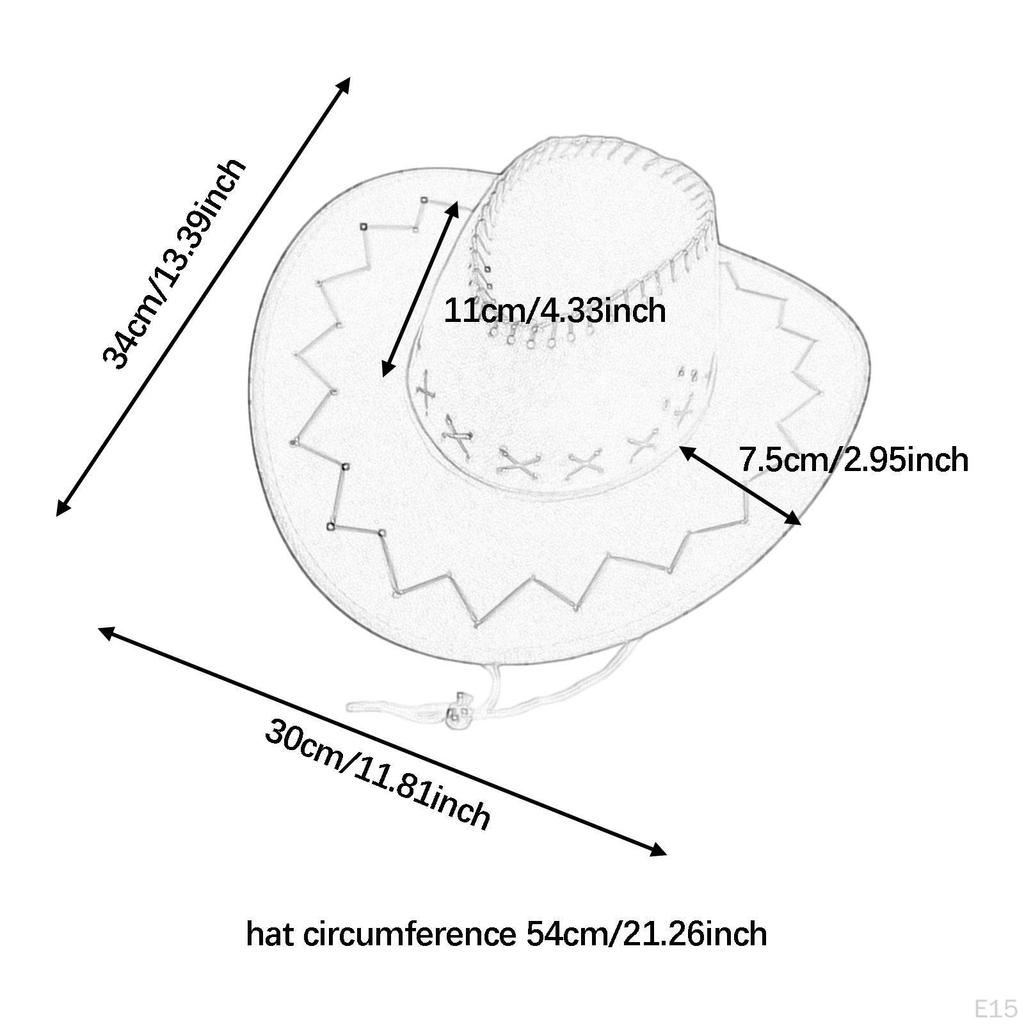 Ковбойская шляпа для мальчиков с широкими полями для фестиваля, рыбалки