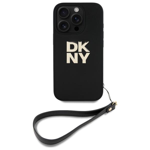 Dkny Dkhcp16Lpbswsk Iphone 16 Pro 6.3   Czarny/Black Hardcase Wrist Strap Stock Logo