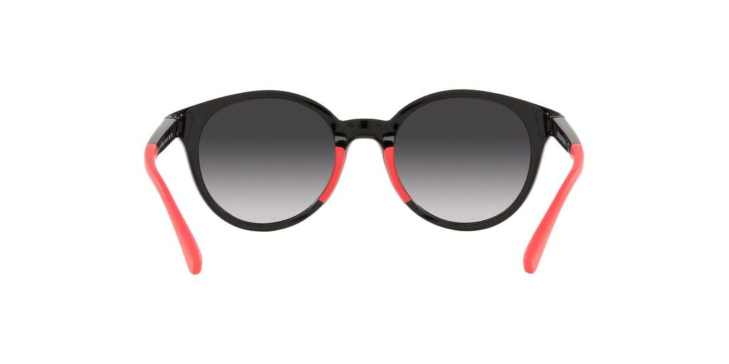 EMPORIO ARMANI Sunglasses EA4185F Black + Fuchsia Rubber/Light Gray Dark Blue Gradient Lenses, Size 47