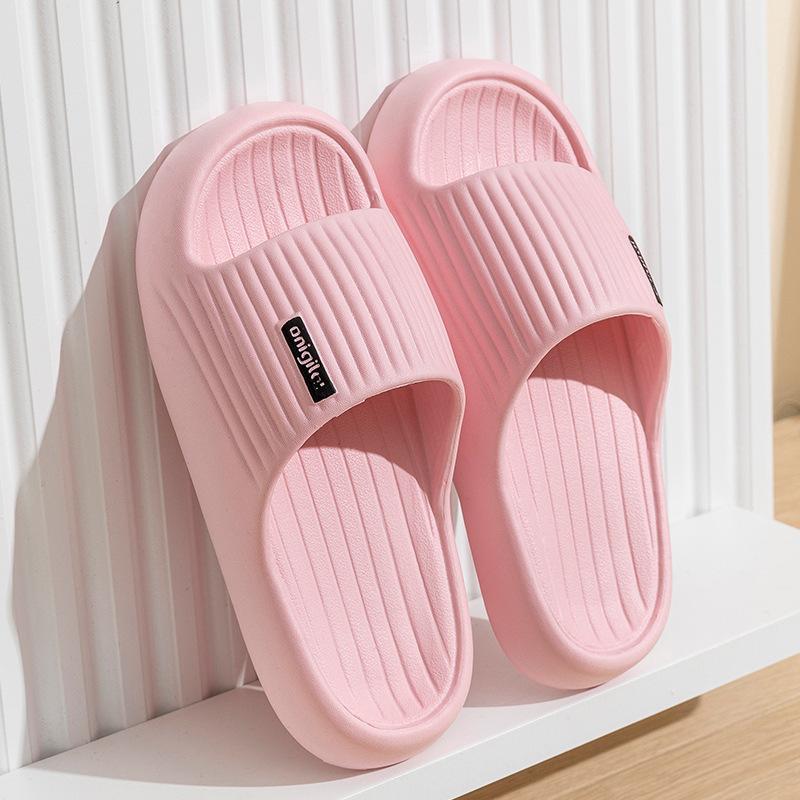 Весенне-летние новые простые модные шлепанцы на мягкой подошве, женские, для пар, для дома, нескользящие, износостойкие