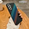 Магнитный чехол для телефона Samsung A56 с отделкой под карбон и имитацией кожи, а также для Samsung A55: простой и стильный, противоскользящий, защищающий от падения.