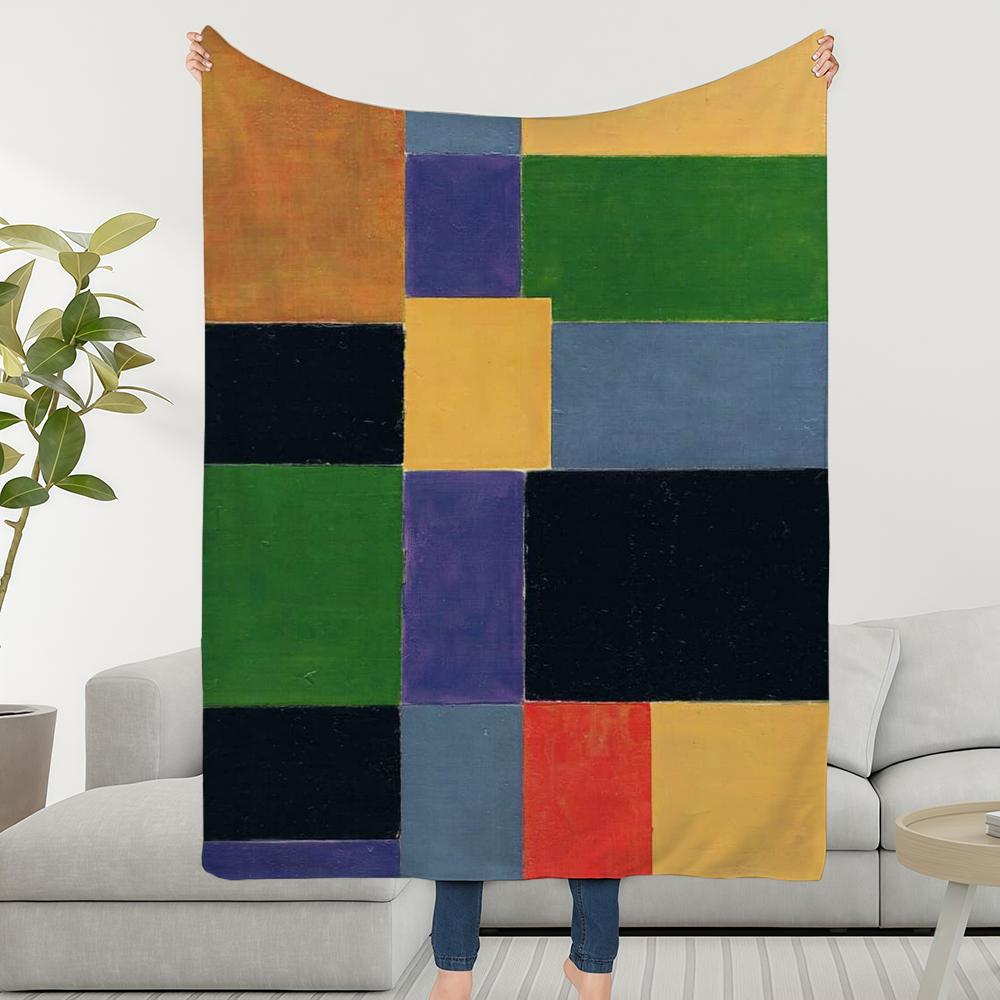 Blanket Throw Super Colorful Cosy Plush Living Room Plaid Sofa Couch Childish Birthday Gifts
