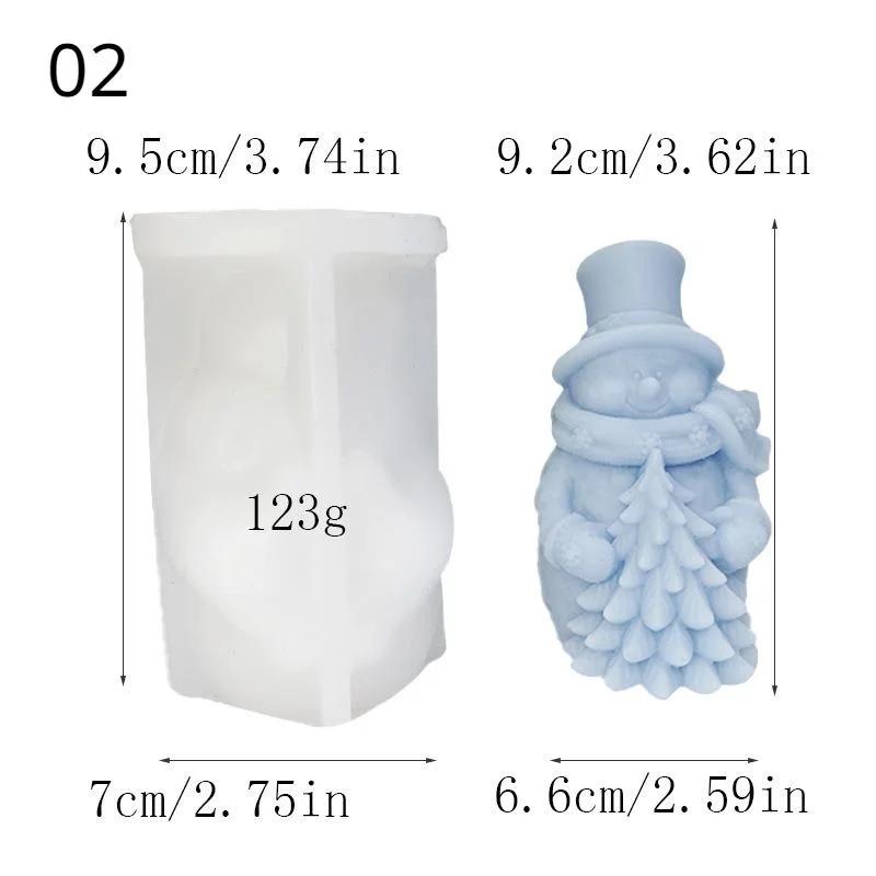 Новая Милая Шапка Шарф Снеговик Свеча Силиконовая Форма Держит Снежинку Елка Гипс Мыло Смола Форма ДОМАШНИЙ Декор Подарок