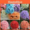 50pcs Artificial Foam Roses In Vibrant Colors Perfect For Wedding Party Decor And Bouquets