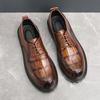 Cheap Leather Shoes Trend British New Korean Version Platform Heightening Business Dress Big Head Casual Men's Shoes