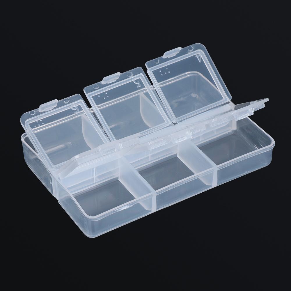 Home Braille Case 6-day Tablet Container Pill Boxes Medicine Holder