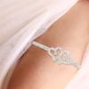 Butterfly/Heart Rhinestone Leg Chain for Women Luxury Silver Color/Gold Color Full Bling Iced Out Thigh Leg Body Jewelry