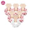 6Pcs Bridesmaid Gifts Satin Hair Ties Scrunchies Elastic Intestine Hairbands Wedding Bachelorette Party Favors Women Accessories