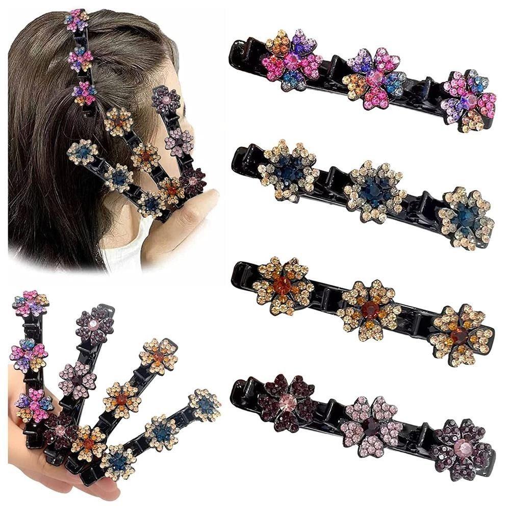 Блестящий хрустальный камень боковая заколка для волос аксессуары заколки для плетения волос новые заколки для двойной челки