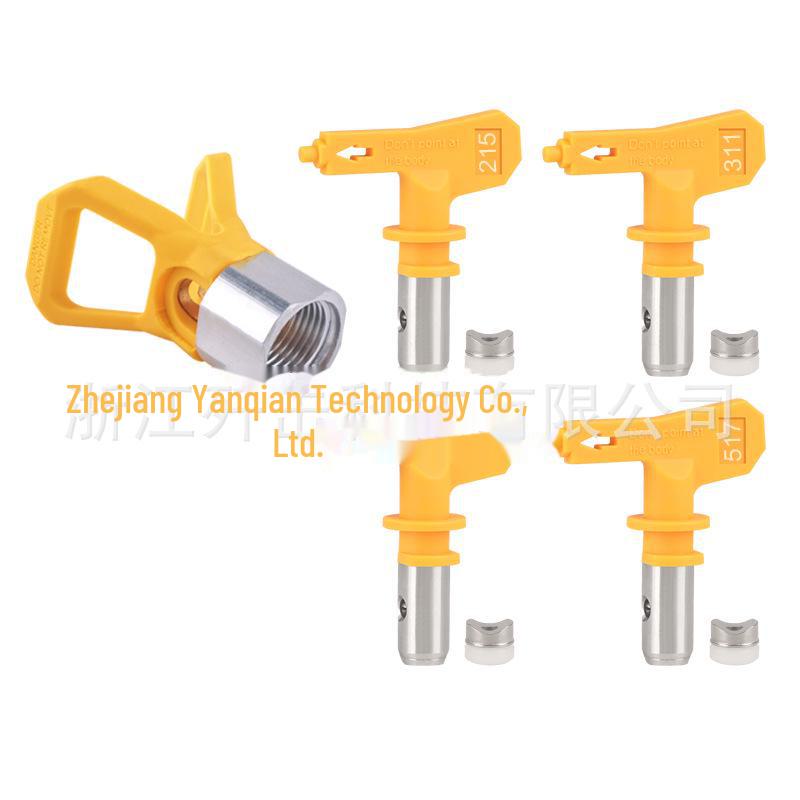 Комплект безвоздушного распылителя высокого давления: Форсунка, седло «утконос», труба, фильтр распылителя, удлинительный стержень.