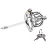 Stainless Steel Chastity Cage Set with Dual Style Design Secure Locking Ring and Smooth Metal Trainer Masturbation Sex Toys