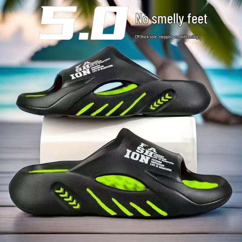 Men's and Women's Comfy Thick Sole Slippers - Summer Casual Footwear for Outdoor and Home