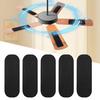 5Pcs Ceiling Fan Filters High Carbon Self-adhesive Air Filters Home Efficiency Fan Blade Accessories
