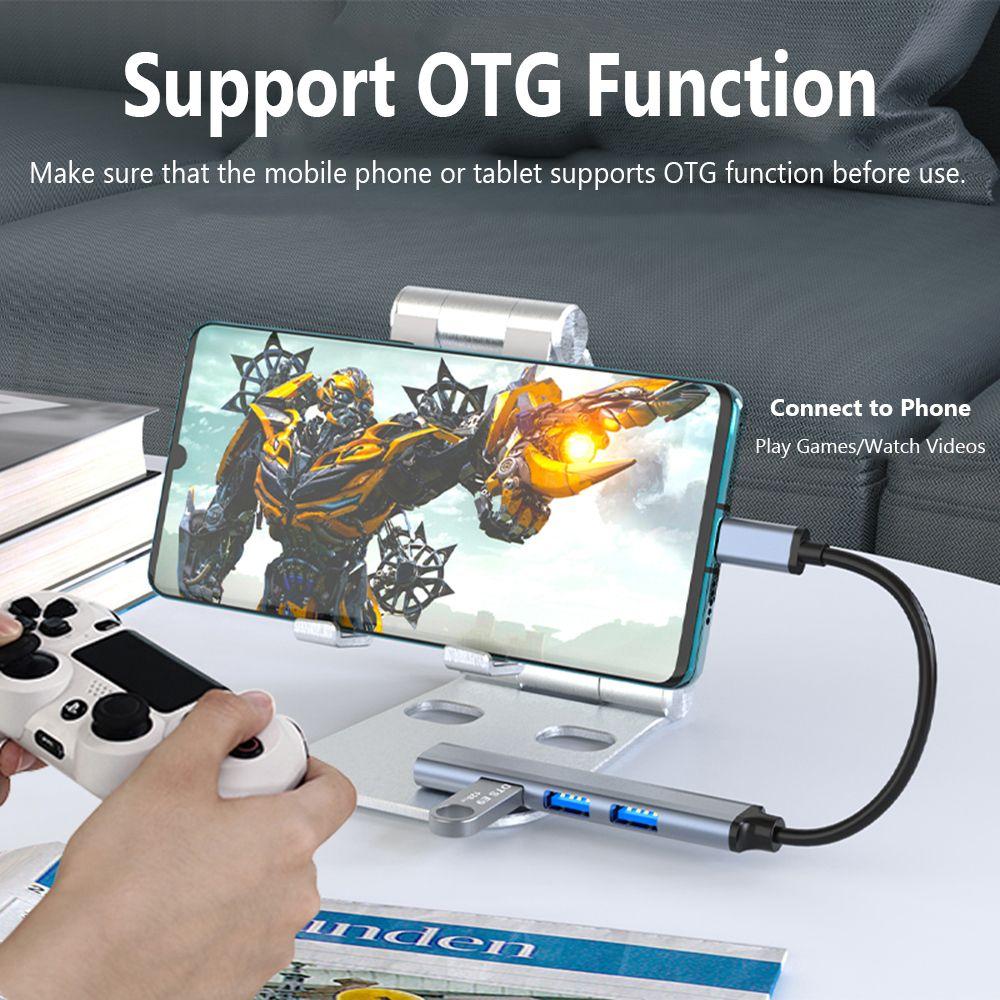 Splitter Type-C HUB High Speed Docking Station Hard Drive 2-in-1 USB 3.0 Expander Laptop PC