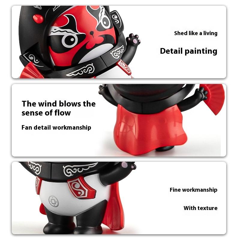 Национальная тенденция Культура Панда Кукла, меняющая лицо Маска Сычуаньской оперы Маленькая кукла Сувенир Креативная специальная игрушка