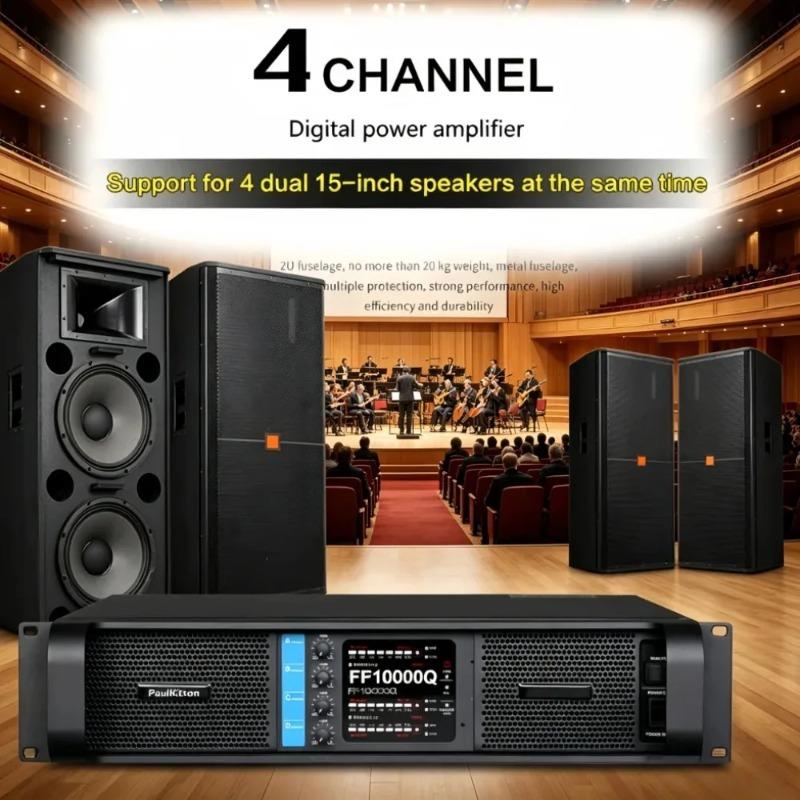 FP10000Q 4x1350W ON-Sem Professional Digital Power Amplifier 4 Channel TD Class FP14000 for Line Array Speakers & Subwoofers