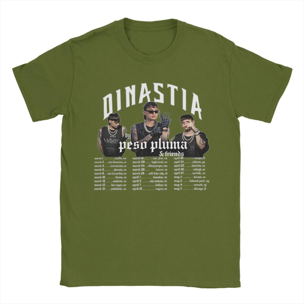 Singer Peso Pluma Dinastía Tour 2026 T Shirt Summer Harajuku TShirts Unisex 100 Cotton Round Neck Oversize Top Tees Short Sleeve